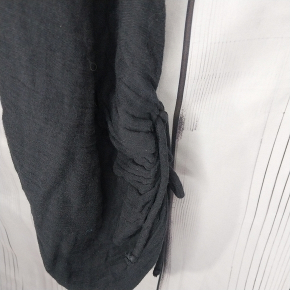 Free People Black Harem Cotton Boho Pants Size S - Picture 8 of 12